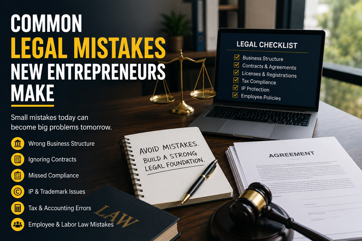 Common Legal Mistakes New Entrepreneurs Make